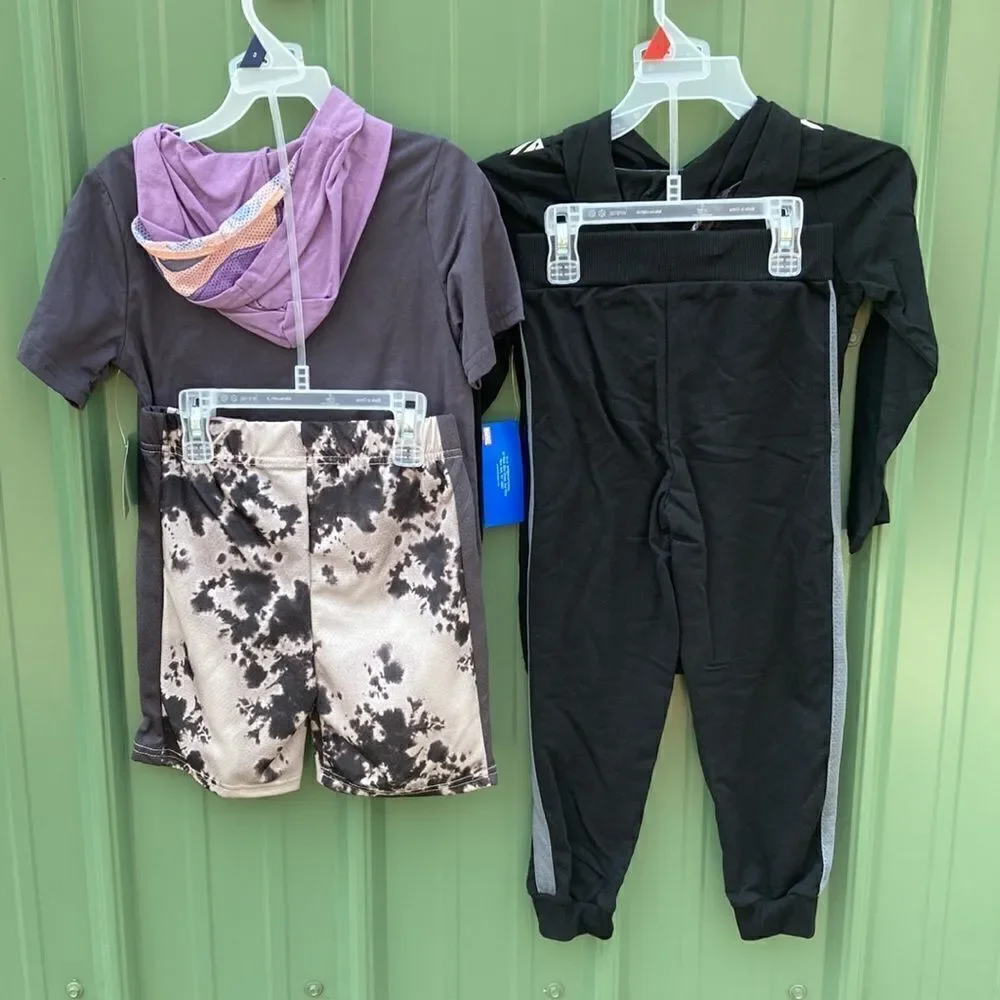 Boys Marvel & Disney Long Hoodie Jogger & T-Shirt Shorts 2, 2-Piece Sets Size 5